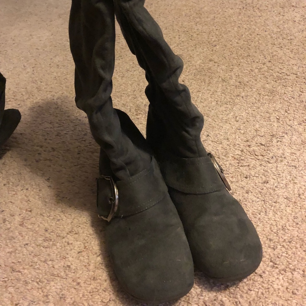 Grey boots size 9